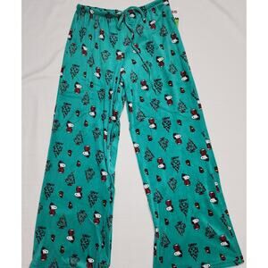 Snoopy and woodstock Christmas pajamas women's Large NWT